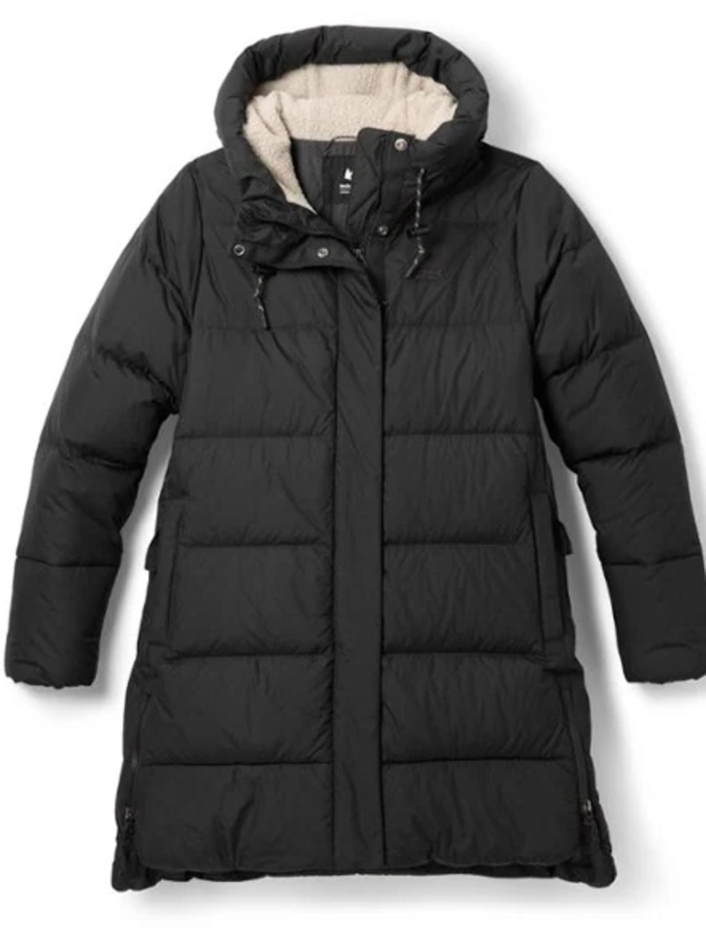 REI Co-op Campwell Men’s Down Parka Black Hooded Winter Coat S